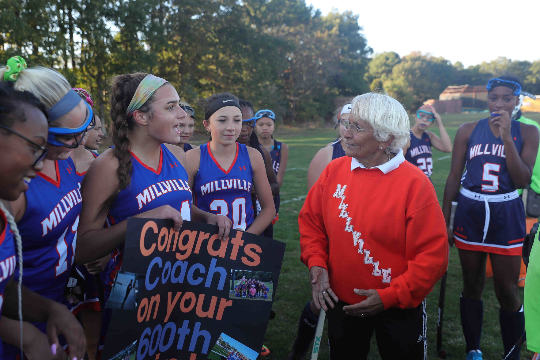 Millville field hockey coach Claudia McCarthy gets her 600th career